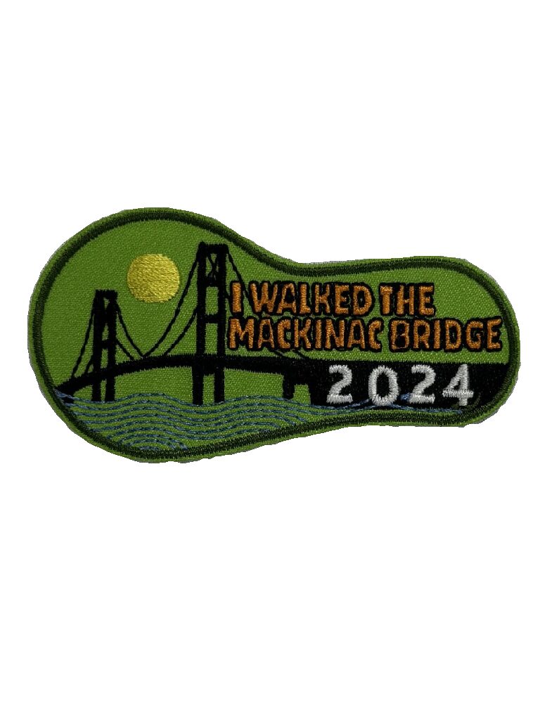 Labor Day Bridge Walk Patch 2024 (Foot Print)