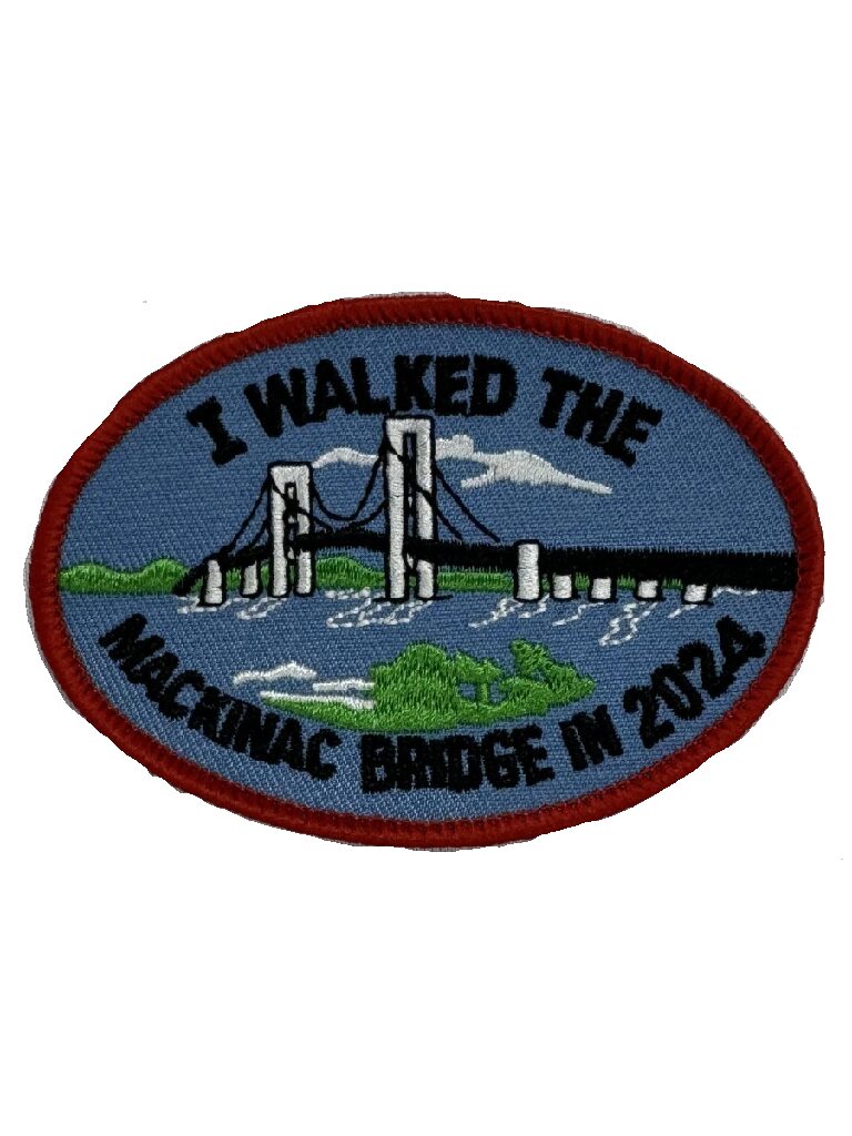 Labor Day Bridge Walk Patch 2024 (Red Oval)