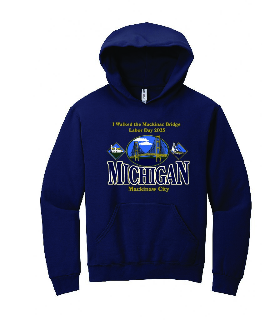 I Walked The Mackinac Bridge Gold Bridge Hoodie