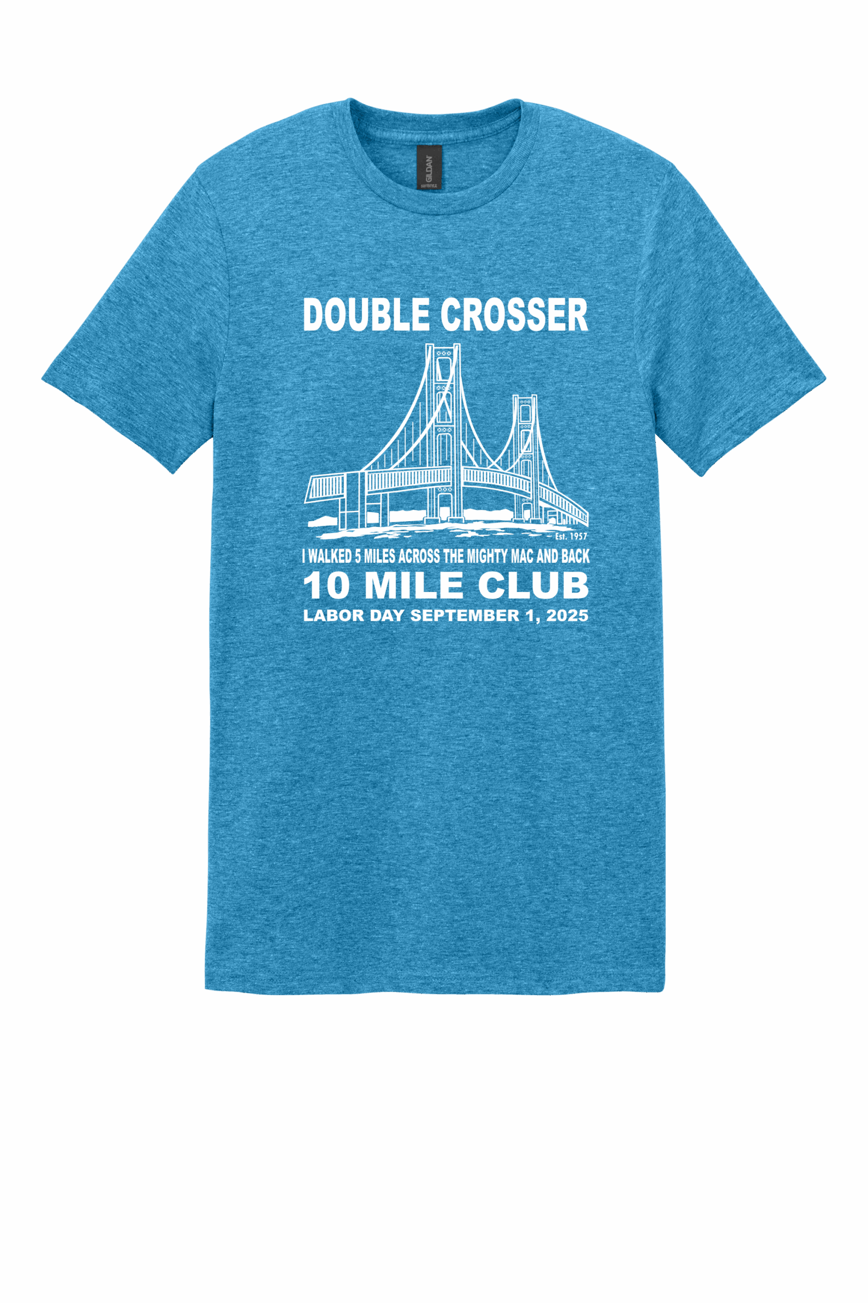 Soft Style Mackinac Bridge Walk Double Crosser 2025