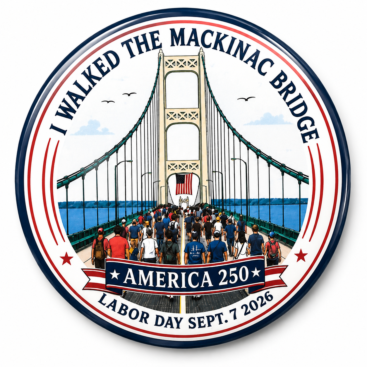 Labor Day Bridge Walk Magnet 2026