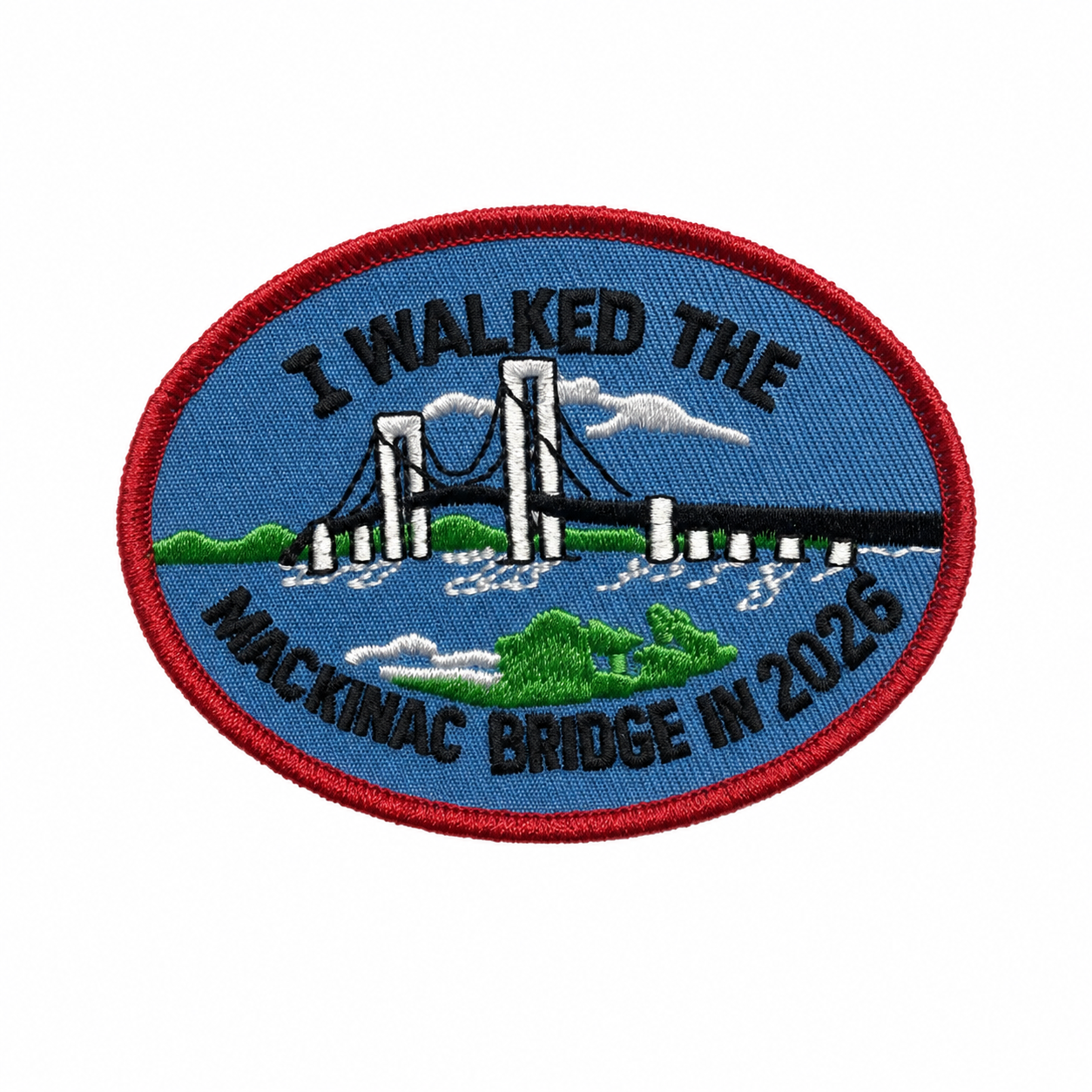 Labor Day Bridge Walk Oval Patch 2026