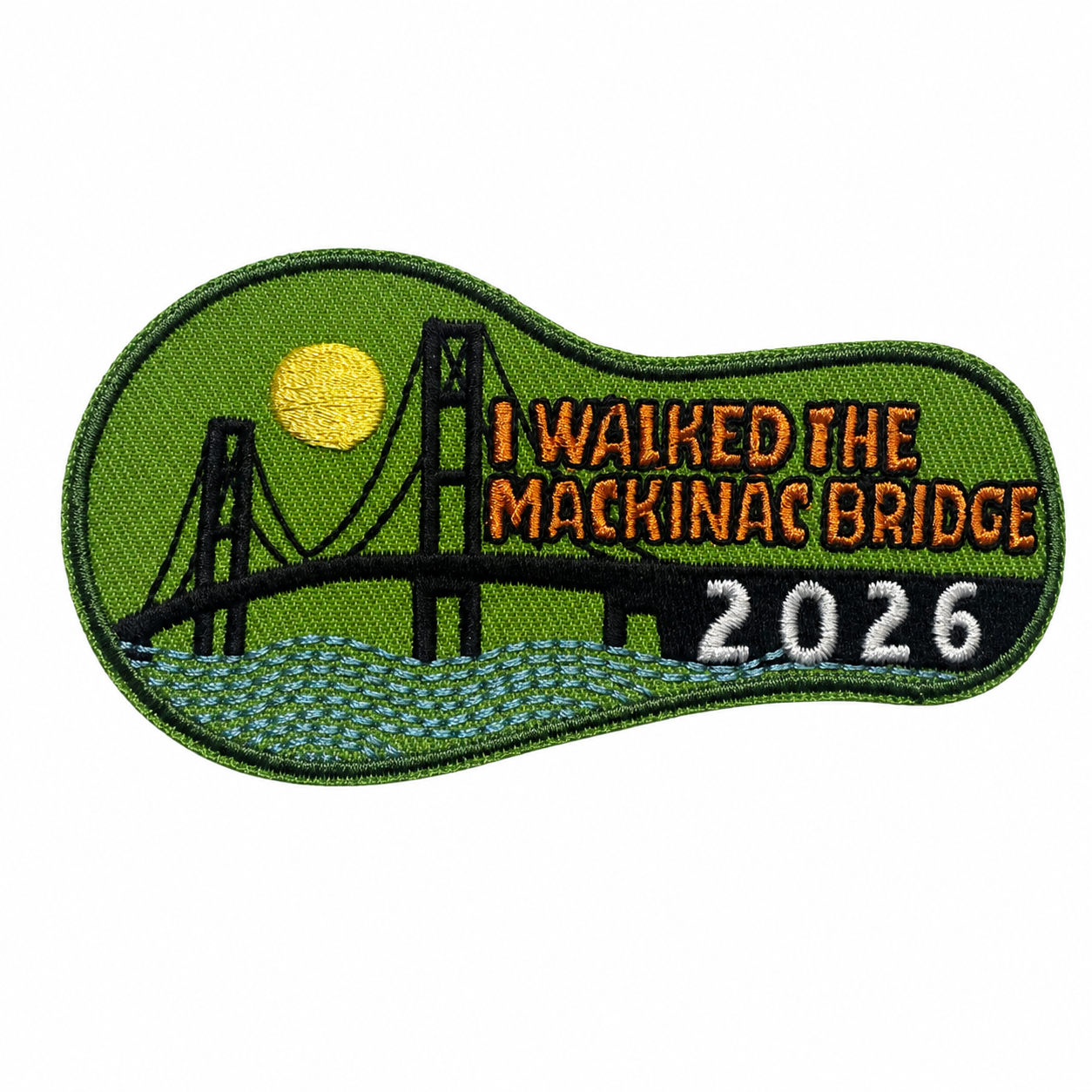 Labor Day Bridge Walk Footprint Patch 2026
