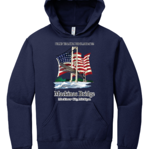 Mackinac Bridge Walk Flag Hoodie 2026