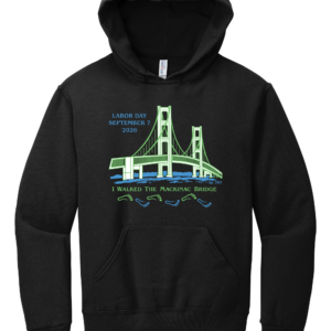 Mackinac Bridge Walk Foot Print Hoodie 2026